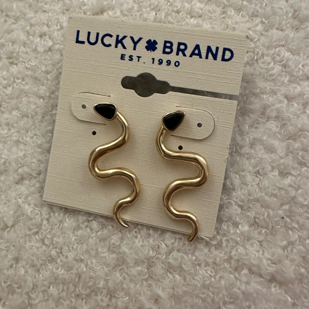 Lucky Brand snake earrings